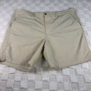 Turtleson‎ Mens Khaki Golf Shorts Size 40 Flat Front Stretch Performance